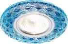 

Встраиваемый светодиодный светильник Ambrella Light LED S288 BL, Синий/хром
