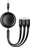 

Кабель Baseus USB-A- C+A+MFI, BM, 1.1m, 3.5A, черный (CAMJ010001)