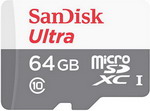 

Карта памяти Sandisk 64 GB microSDXC Class 10 Ultra 80 MB/s SDSQUNS-064 G-GN3MN