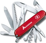 

Нож перочинный Victorinox Ranger 91 мм 21 функция красный с логотипом ''Camping''