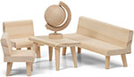 Набор деревянной мебели Lundby для домика Сделай сам Гостиная