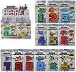 Трансботы 1 Toy Боевой расчёт ,12 шт.в д/боксе,цифры от 0 до 9,знаки -, ,:,х - 2шт.вразнобой,блистер счётные палочки цифры и знаки 72 элемента