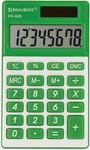 Калькулятор карманный Brauberg PK-608-GN ЗЕЛЕНЫЙ, 250520 калькулятор карманный brauberg pk 865 bk 250524