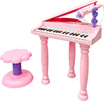 

Музыкальный детский центр-пианино Everflo Grand HS0384709 pink, Розовый