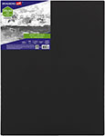 Холст на подрамнике Brauberg ART CLASSIC, 50х60 см, 380 г/м, черный, хлопок, мелкое зерно (191652)