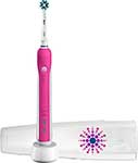 фото Зубная щетка электрическая onlime oral-b pro 750, pink, d16.513.ux cross action +футляр розовый