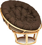 фото Кресло tetchair ''papasan eco'' p115-1/sp std / c подушкой ремешками / natural (натуральный) ткань коричневый 3м7