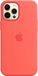 

Чеxол (клип-кейс) Apple iPhone 12 Pro Max Silicone Case with MagSafe - Pink Citrus MHL93ZE/A