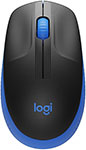 Мышь Logitech M190 (910-005925) BLUE мышь беспроводная genius nx 8000s бесшумная 3 кнопки для правой левой руки сенсор blue eye частота 2 4 ghz красный 31030025401