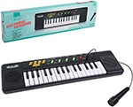 Музыкальный инструмент Наша игрушка Синтезатор, 32 клавиши, микрофонб элементы питания ААх4 не входят в комплект, коробка