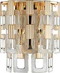 Бра  Odeon Light HALL BUCKLE, золотой/стекло (4989/2W) цепь со стразами и жемчугом металл пластик стекло 2 5 мм 9 ± 1 м золотой