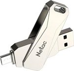 Флеш-накопитель Netac U782C USB 3.0 64Gb (NT03U782C-064G-30PN) флеш накопитель usb netac 32gb с шифрованием данных отпечаток пальца