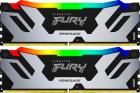 

Оперативная память Kingston DDR5 48GB (2x24GB) 7200MHz FURY Renegade Silver/Black RGB (KF572C38RSAK2-48), Черный/серебристый