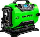 Компрессор автомобильный аккумуляторный Greenworks ACG301, 24V / 12V, без АКБ и ЗУ (3400807)