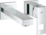 фото Смеситель для раковины на 2 отверстия grohe eurocube хром (19895000)