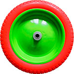Колесо Сибртех 689795, полиуретановое 3.00-8, длина оси 80мм, подшипник 20мм полиуретановое колесо сибртех