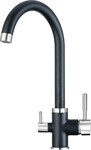 Кухонный смеситель Granula GR-2168 с краном для питьевой воды черный кухонный смеситель granula gr 2088 невысокий с краном для питьевой воды арктик