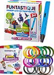 Набор для 3Д творчества Funtastique 3D-ручка XEON (Голубой) PLA-пластик 20 цветов Книга с трафаретами книга трафаретов funtastique для 3d ручек для девочек