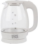 Чайник электрический Homestar HS-1012 003566 белый электровафельница homestar hs 2029 серебристый белый