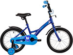 Велосипед Novatrack 16'' STRIKE синий, тормоз нож, 163STRIKE.BL22 самокат для детей novatrack polis pro алюминий синий 200 polis bl20