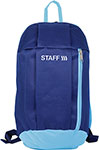 Рюкзак Staff AIR компактный, темно-синий с голубыми деталями, 40х23х16 см, 226375 рюкзак городской brauberg dallas синий 45х29х15 см 228866