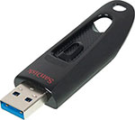 Флеш-накопитель Sandisk USB Flash Ultra 3.0 64 Gb пластик черный флеш накопитель sandisk cruzer glide [2 0 32 gb пластик ]