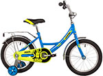 Велосипед Novatrack 16 URBAN синий полная защита цепи тормоз нож. крылья и багажник хром. 163URBAN.BL22 самокат для детей novatrack jungle синий 126155 145p jungle bl8