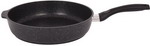 Сковорода Kukmara 28/6.5 см, с антипригарным покрытием (темный мрамор), с ручкой (смт281а)