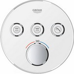 

Смеситель для ванной комнаты Grohe GRT SmCtrl THM ван/душ кр.роз 3кн белый 29904LS0