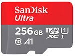 Карта памяти Sandisk microSD, Ultra, 256GB (SDSQUAC-256G-GN6MN) карта памяти sandisk micro sd 256гб extreme sdsqxav 256g gn6mn