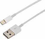 Кабель  Rexant USB-Lightning, PVC, white, 1m ОРИГИНАЛ (чип MFI) кабель gembird ccb apusbp1m usb 2 0 cablexpert am lightning 8p 1м фиолетовый металлик