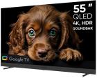 Телевизор Top Device TV 55/'/' QLED DQ08, c Google TV и саундбаром, 4K UHD (TDTV55DQ08U_BK)