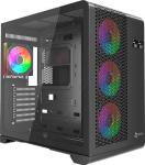

Компьютерный корпус 4FAN XZ Gigabit Black wFans, Черный