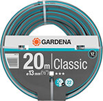 

Шланг садовый Gardena Classic 1/2'' 20м поливочный армированный серый/зеленый (18003-20.000.00)