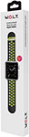 Силиконовый браслет W.O.L.T. для Apple Watch 42 мм, черный зеленый