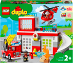 Конструктор LEGO Lego DUPLO Town Пожарная часть и вертолёт 10970