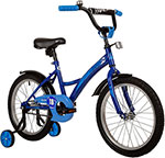 Велосипед Novatrack 18'' STRIKE синий, 183STRIKE.BL22 самокат для детей novatrack polis pro алюминий синий 200 polis bl20