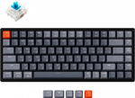 Клавиатура беспроводная Keychron K2, 84 клавиши, алюминиевый корпус, RGB подсветка, Hot-Swap, Gateron Blue Switch (K2-C2H)