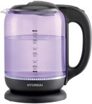 Чайник электрический Hyundai HYK-G5809 фиолетовый/черный (стекло)