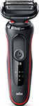 фото Электробритва braun s5 51-r1000s black/red wet dry (б0059851)