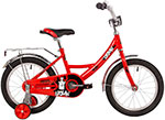 Велосипед Novatrack 16 URBAN красный полная защита цепи тормоз нож. крылья и багажник хром. 163URBAN.RD22