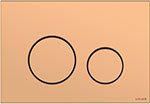 Кнопка  Cersanit TWINS для LINK PRO/VECTOR/LINK/HI-TEC пластик золотой матовый 63524 кнопка смыва cersanit twins матовое золото 63524