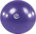 Мяч гимнастический Lite Weights BB 010-30 (75см, с насосом, фиолетовый) мяч массажный lite weights 1875lw 75см ножной насос серебро