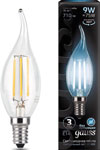 Лампа GAUSS Упаковка 10шт LED Filament Свеча на ветру E14 9W 710lm 4100K - фото 1