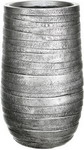 Напольный горшок для цветов Идеалист Lite Роу, файберстоун, серебро, Д26.5 В45 см, 24 л, ROWEV26-SLV