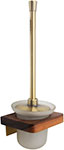 Ершик для унитаза Bronze de Luxe Forest настенный, матовое золото (10706G) полка 45 см bronze de luxe forest 10711c
