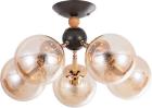 

Люстра потолочная Arte Lamp A4485PL-5BK черный, Черный/бежевый/янтарь