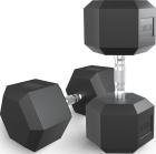 

Гантель гексагональная Unix Fit обрезиненная, 37.5 кг, Черный