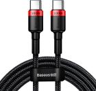 

Кабель Baseus USB-C- C, CL, 100W, 2 m, красно-черный (CATKLF-AL91)