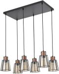 

Подвесной светильник Vele Luce Carisma VL6462P06, Черный/коньячный